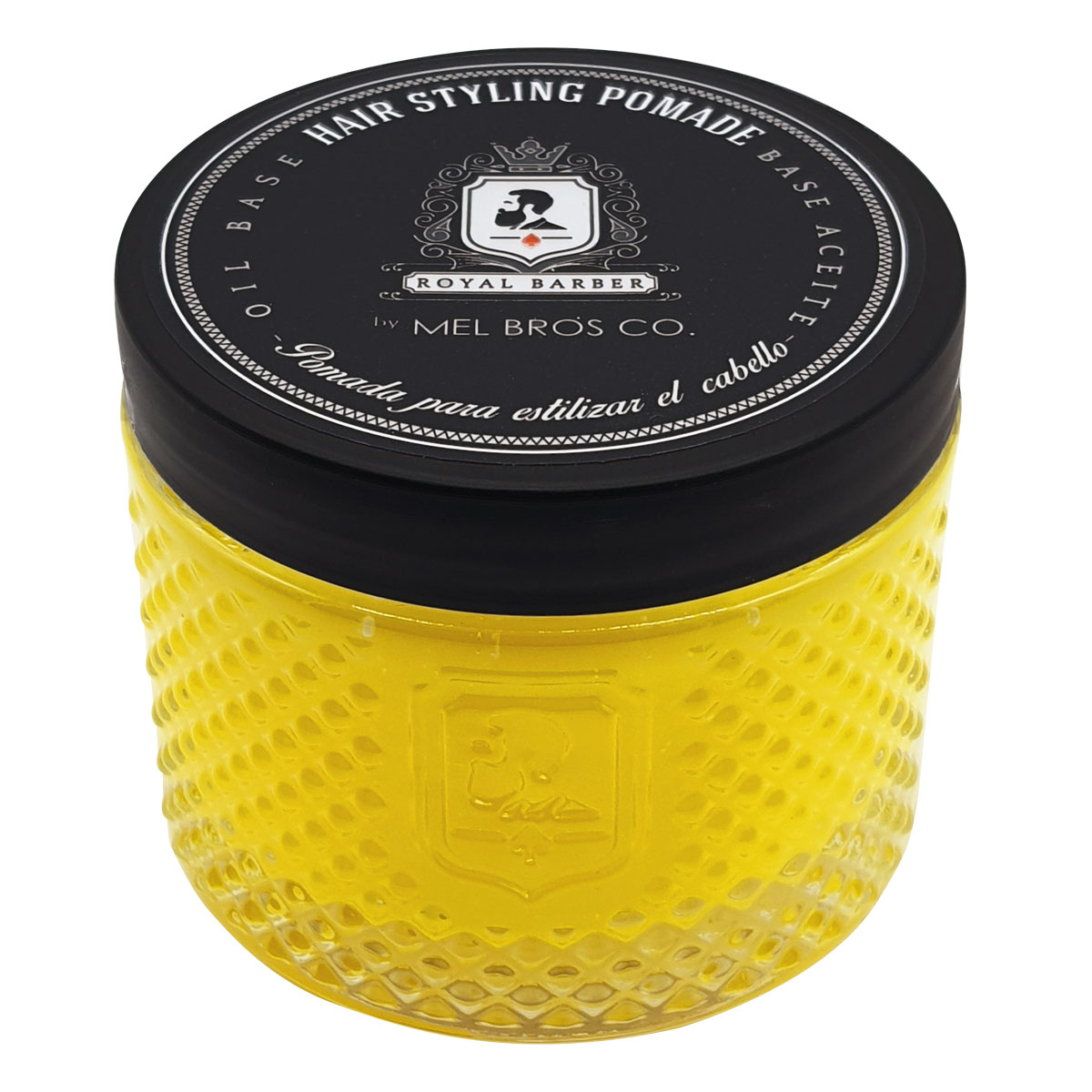 MEL BROS CO. - ROYAL BARBER, Hair Styling Pomade - Pomada para estilizar el Cabello (4 oz / 118 ml, Base Aceite)