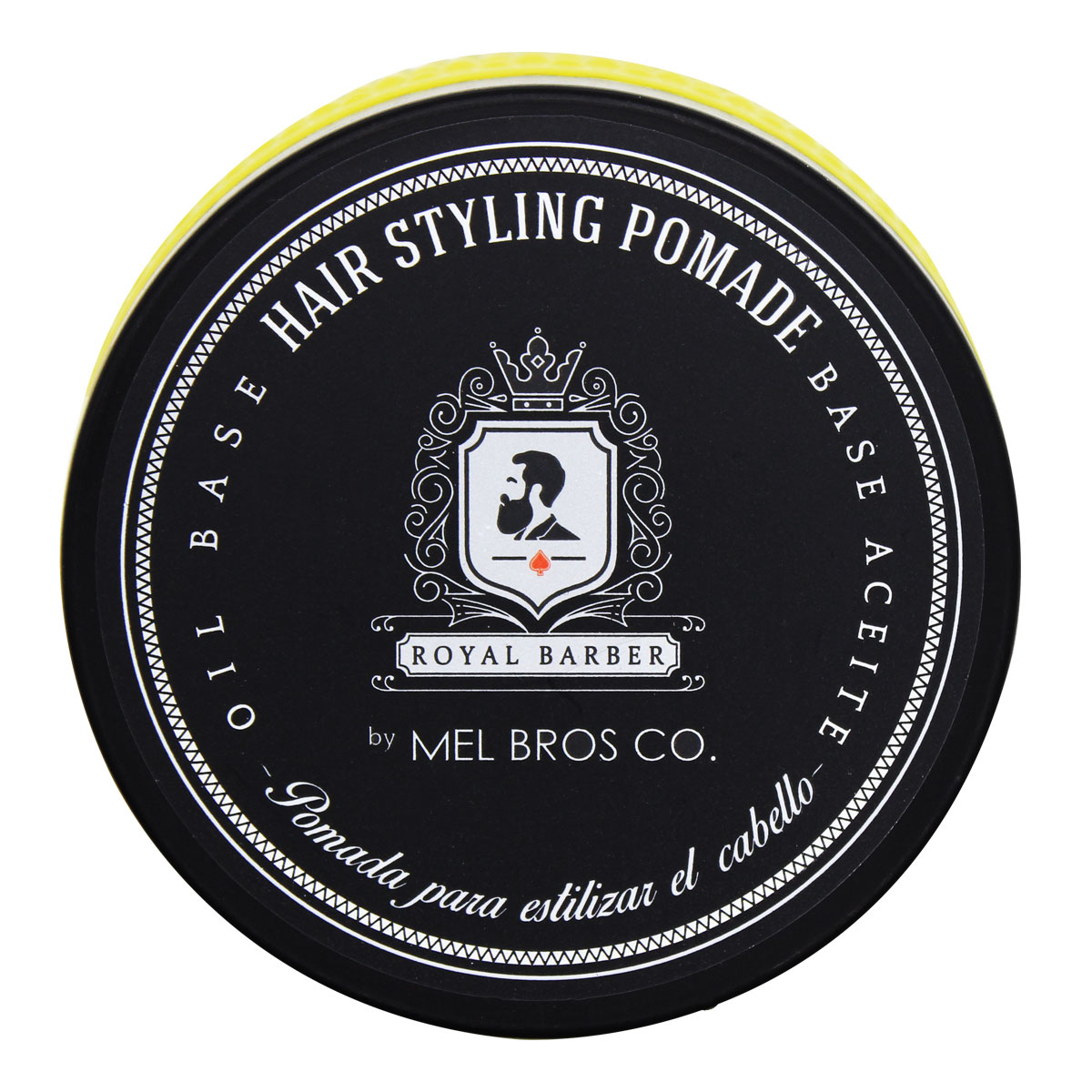 MEL BROS CO. - ROYAL BARBER, Hair Styling Pomade - Pomada para estilizar el Cabello (4 oz / 118 ml, Base Aceite)