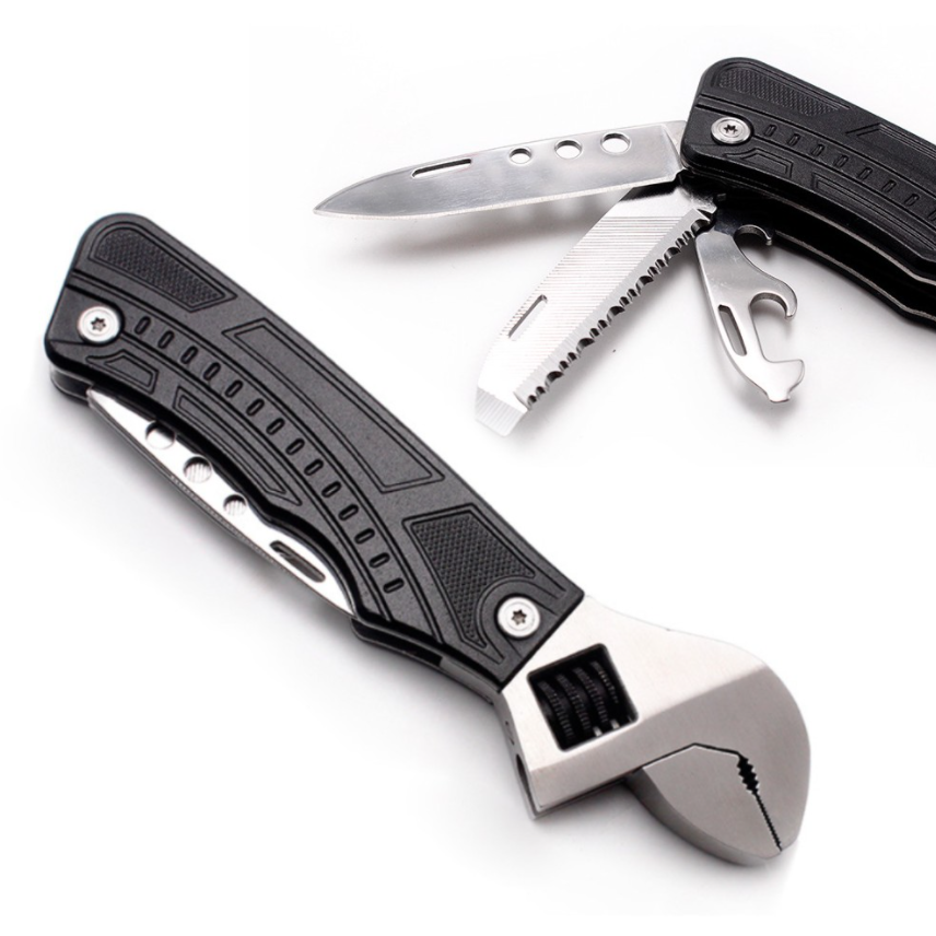 Perico Multi Herramienta 7en 1 Navaja Cuchillo Campismo Taller ACERO INOXIDABLE