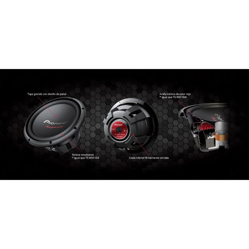 Subwoofer Pioneer Champion Series 30 cm TS-W312D4