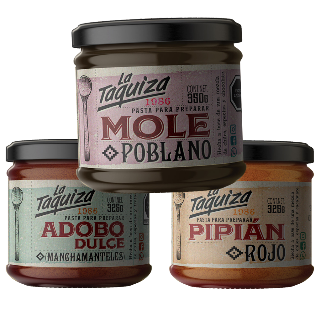 PIPIAN ROJO En Pasta La Taquiza (3 Pzas De 350 G)