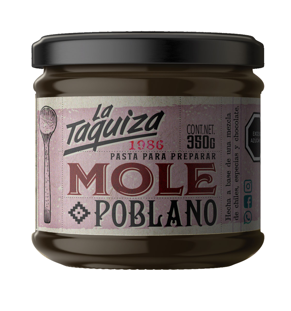 MOLES MEXICANOS En Pasta La Taquiza (3 Pzas De 350 G)
