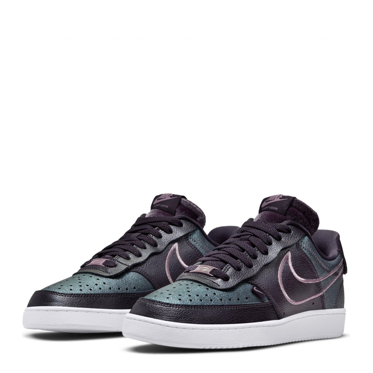 TENIS NIKE COURT VISION LOW PREMIUM COLOR NEGRO/VERDE PARA MUJER DM0838-500