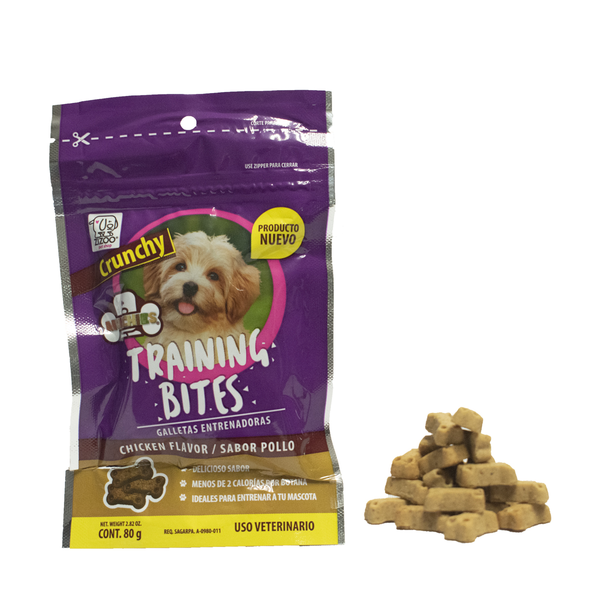 Premios para Perro Entrenamiento Training Bites Crunchy 80g