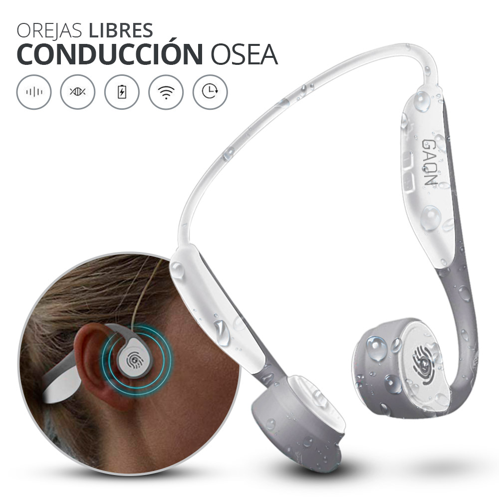Audifonos Inalambricos Conduccion Osea Bluetooth Contra Agua