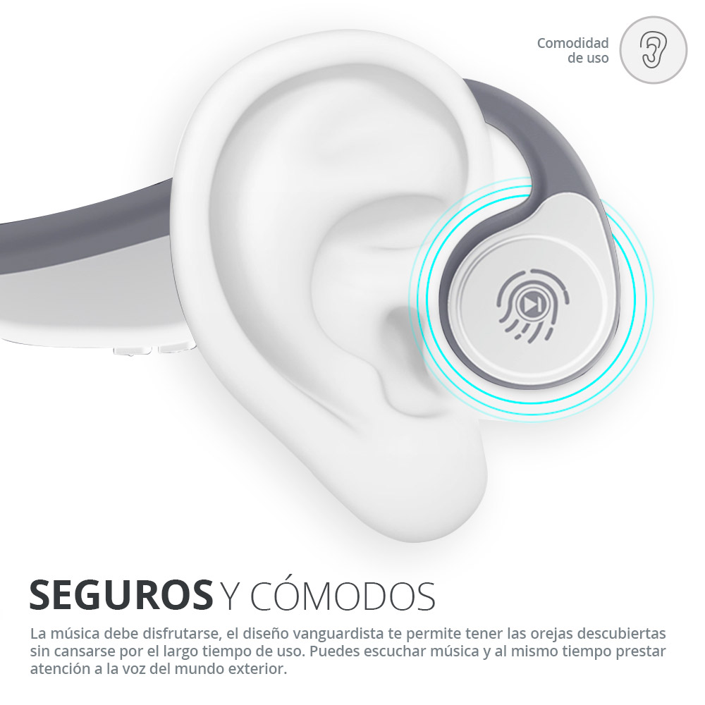 Audifonos Inalambricos Conduccion Osea Bluetooth Contra Agua