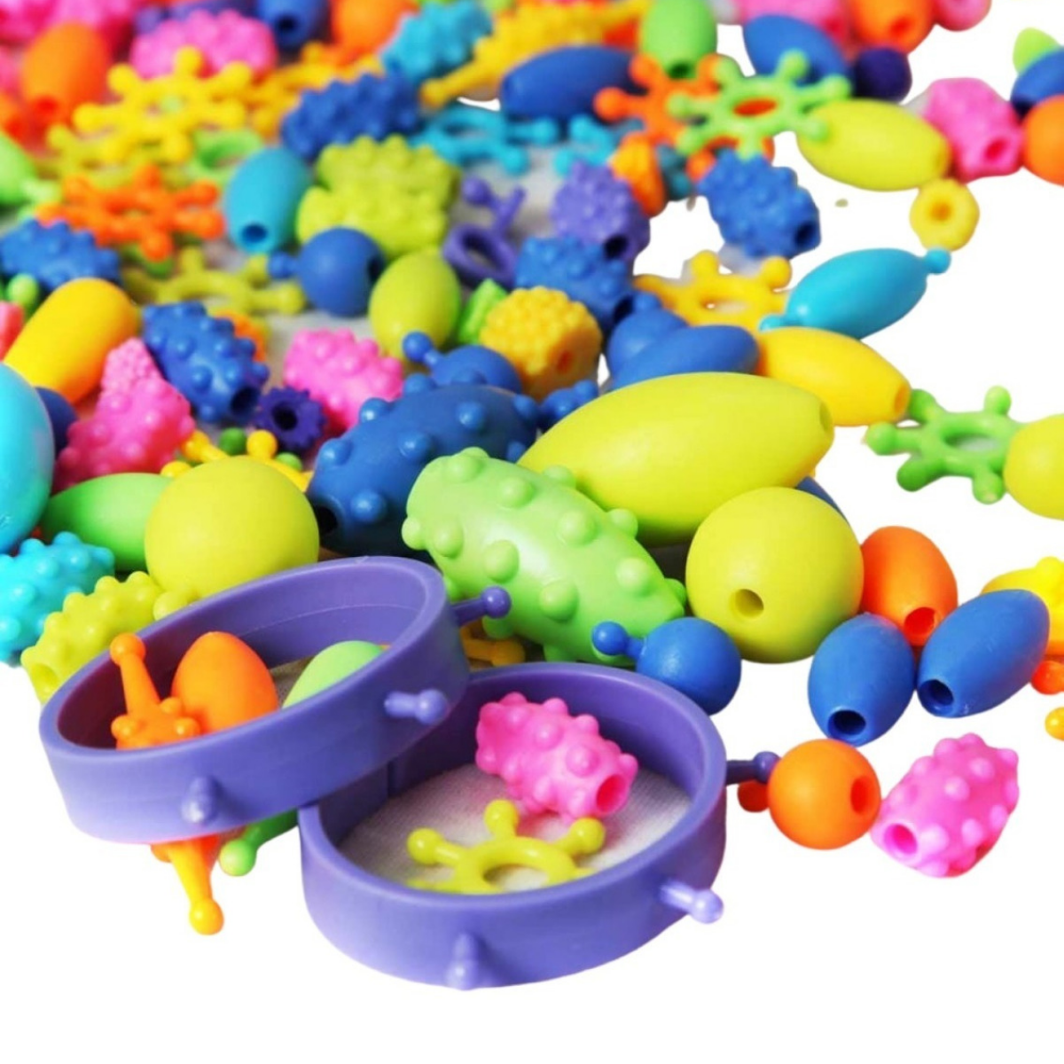 Set Cuentas Para Hacer Pulseras Juguete Para Niños