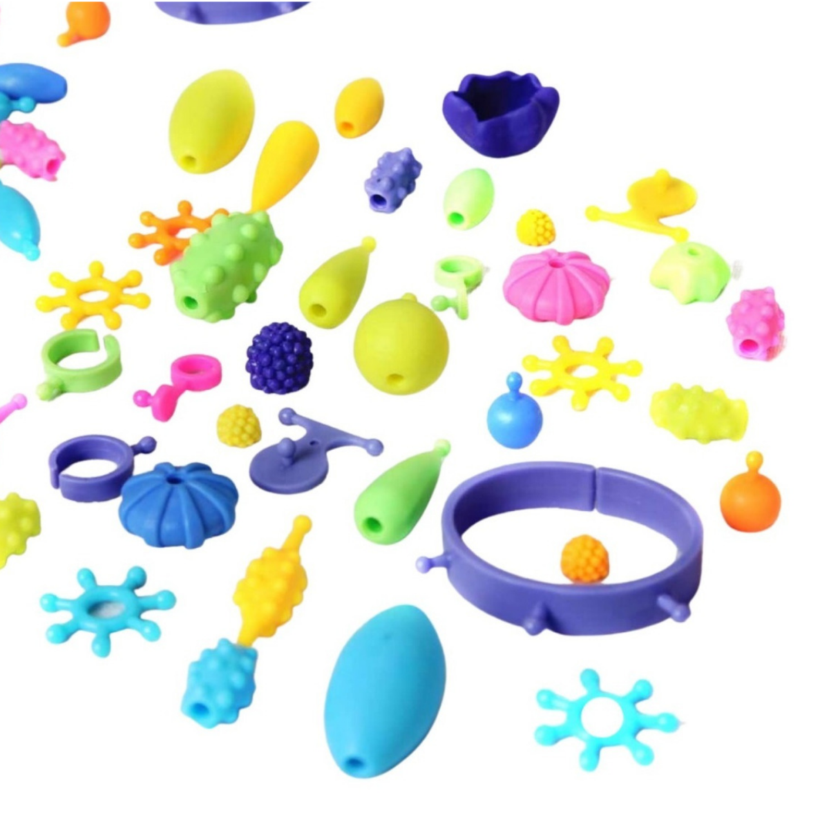 Set Cuentas Para Hacer Pulseras Juguete Para Niños