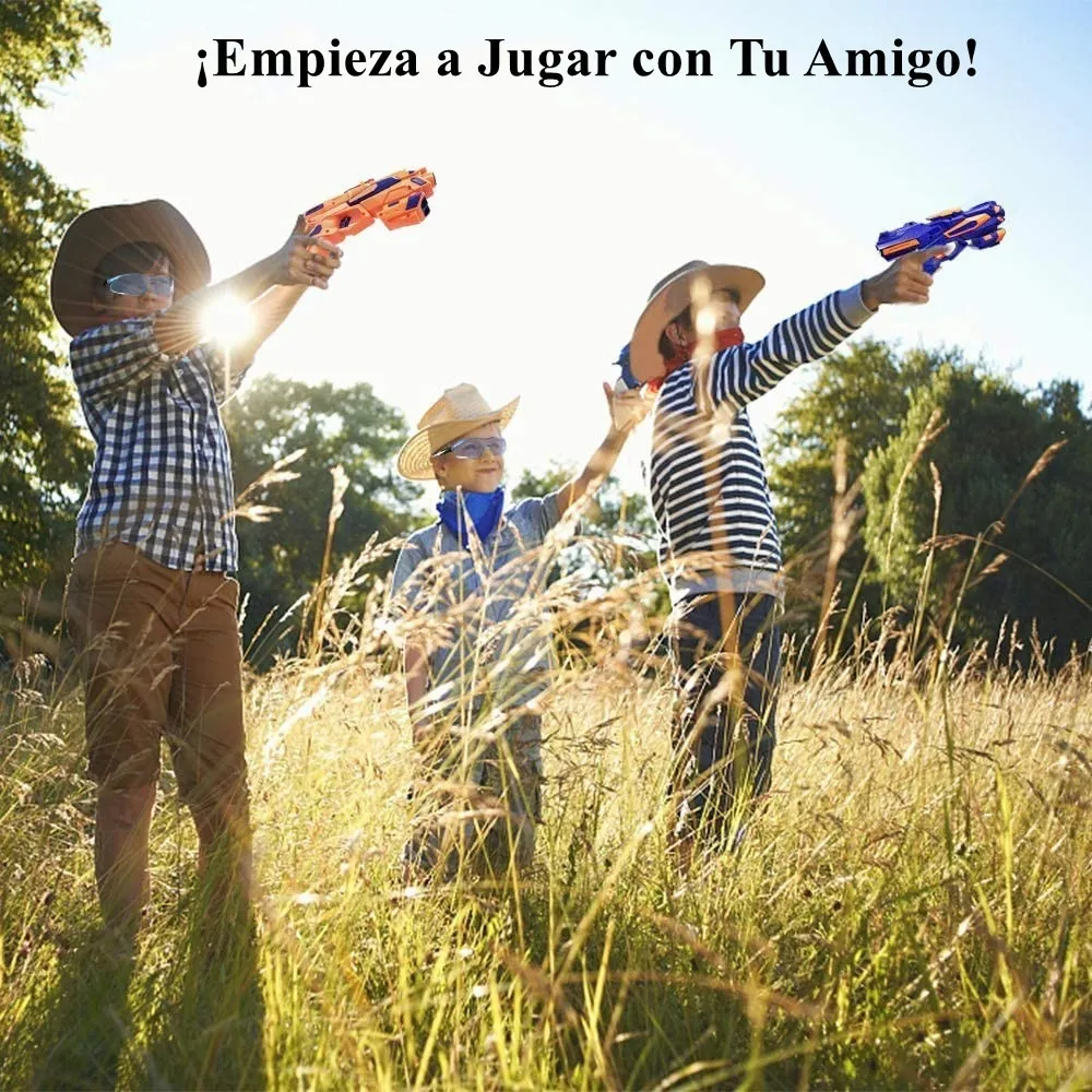 2 Pistola Juguete Con 60 Dardos De Niños Compatible Nerf