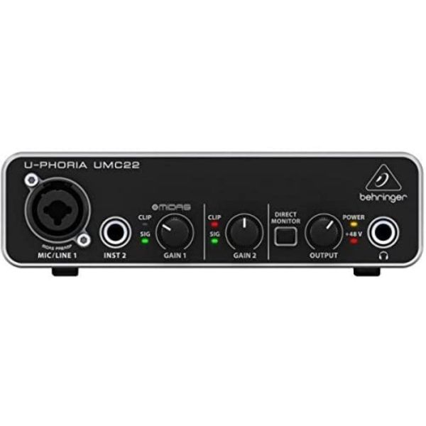 Interface De Audio Behringer U-phoria Umc22
