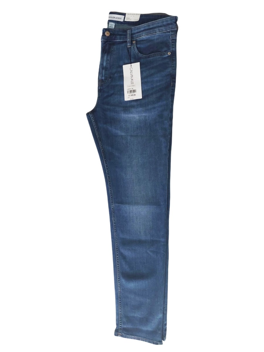 Calvin klein jeans Pantalones Cintura Alta Slim Azul