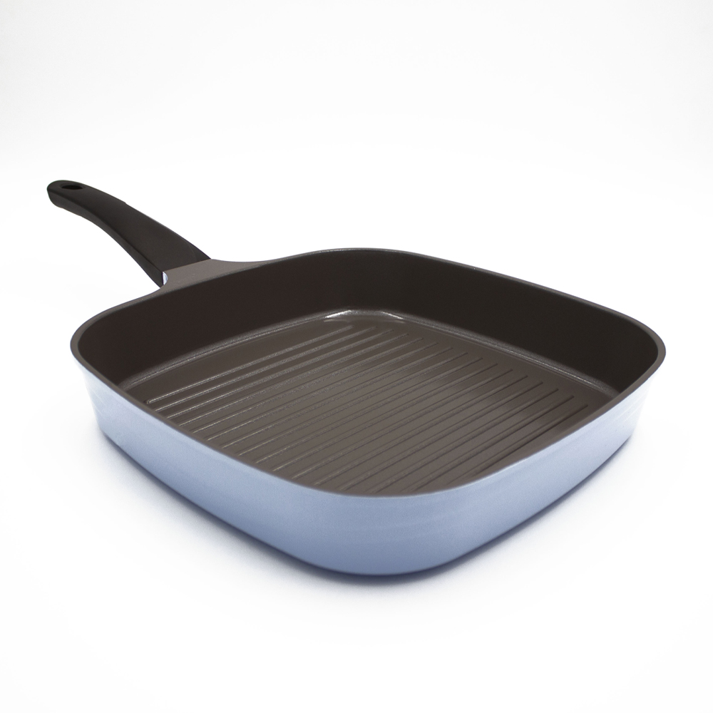 Sartén Grill Antiadherente De Cerámica Cuadrado 28 Cm