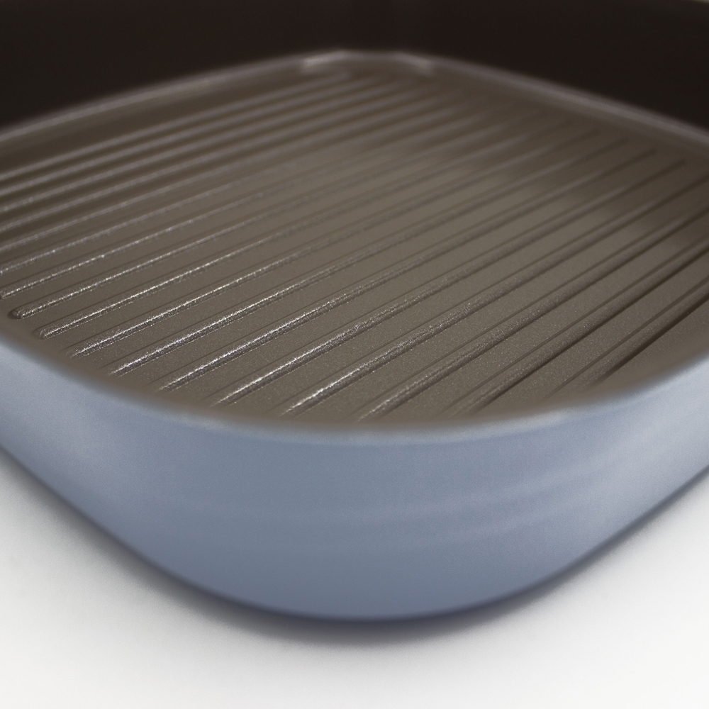 Sartén Grill Antiadherente De Cerámica Cuadrado 28 Cm