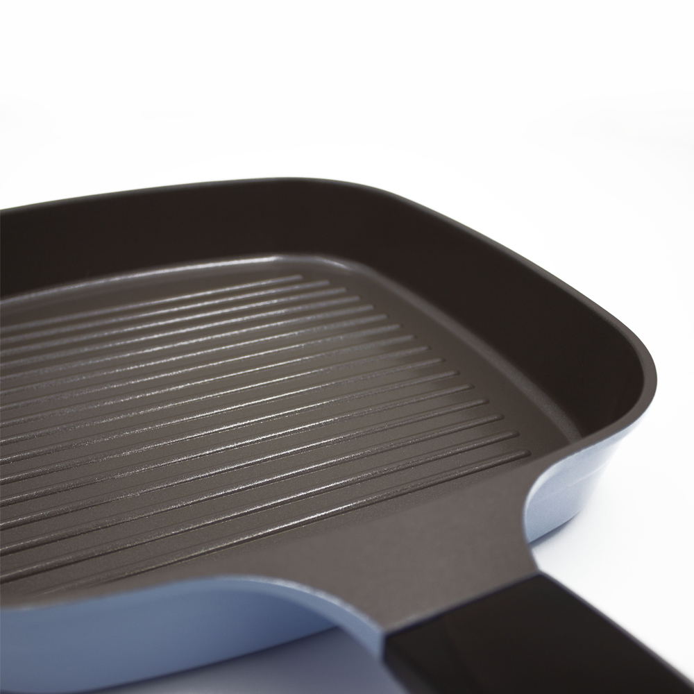 Sartén Grill Antiadherente De Cerámica Cuadrado 28 Cm