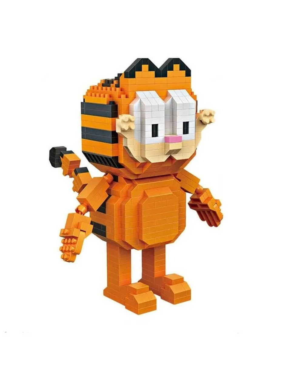 Kit Construcción 3d Bloques Garfield Juguete Niños Multicolor Loz