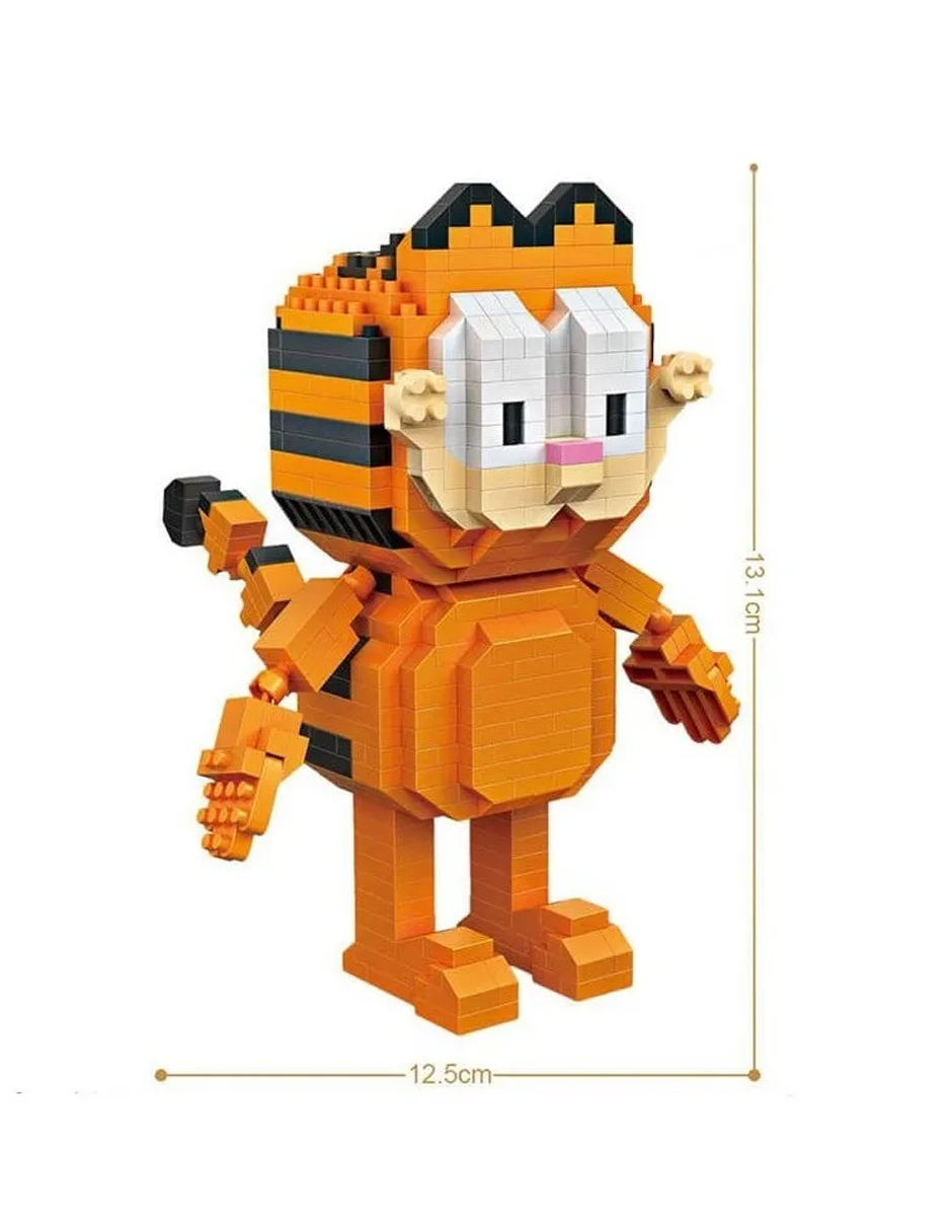Kit Construcción 3d Bloques Garfield Juguete Niños Multicolor Loz