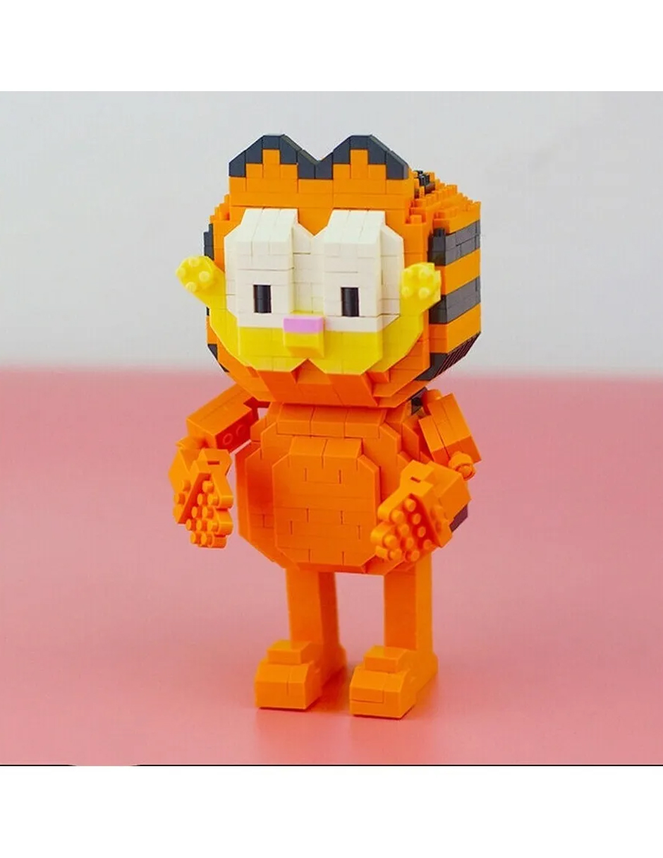 Kit Construcción 3d Bloques Garfield Juguete Niños Multicolor Loz