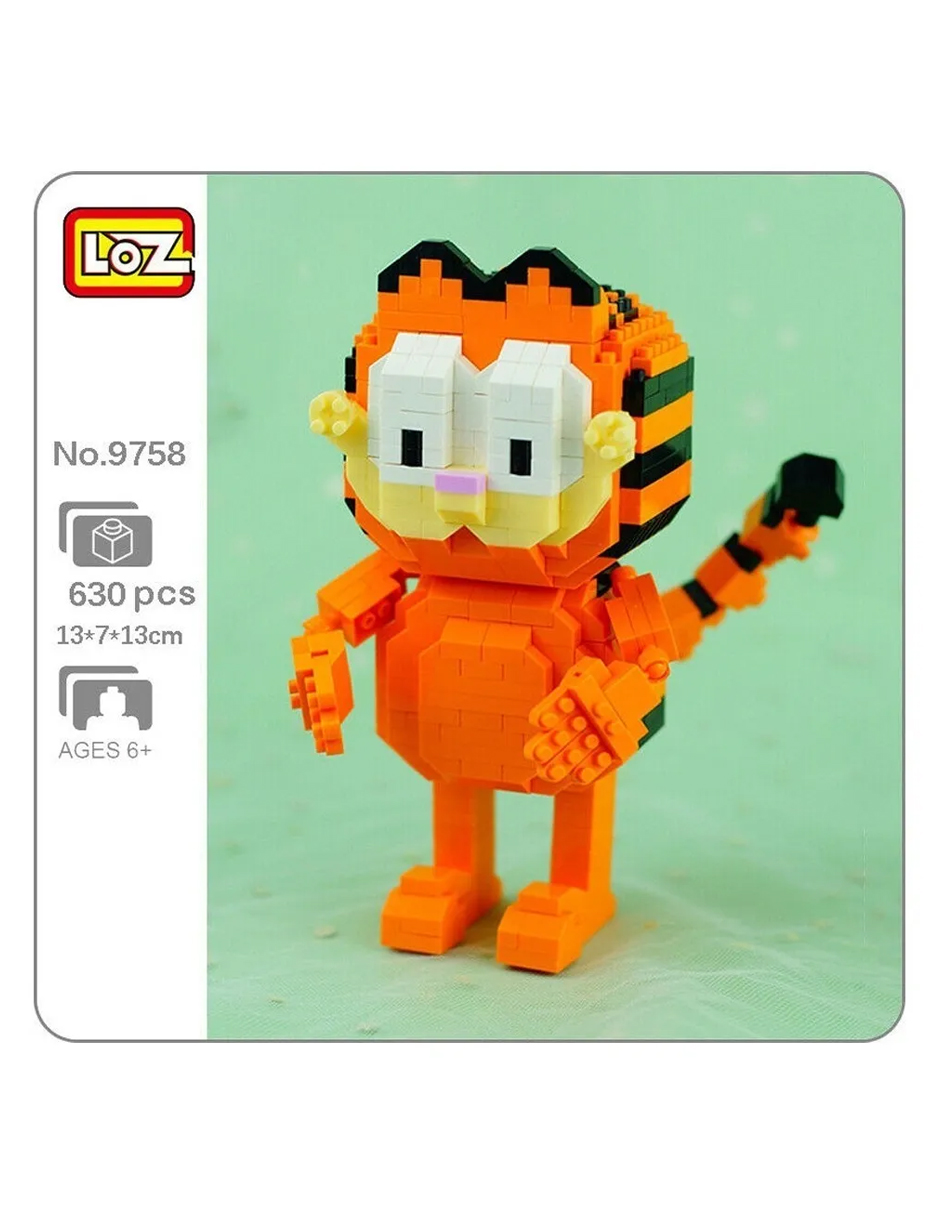 Kit Construcción 3d Bloques Garfield Juguete Niños Multicolor Loz