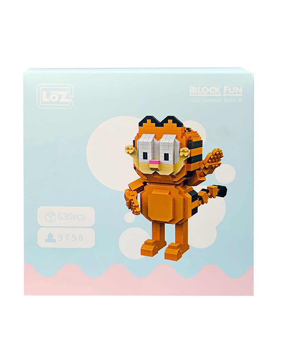 Kit Construcción 3d Bloques Garfield Juguete Niños Multicolor Loz