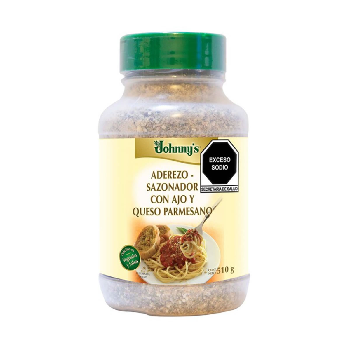 Johnnys Aderezo Sazonador con Ajo y Queso Parmesano 510 g