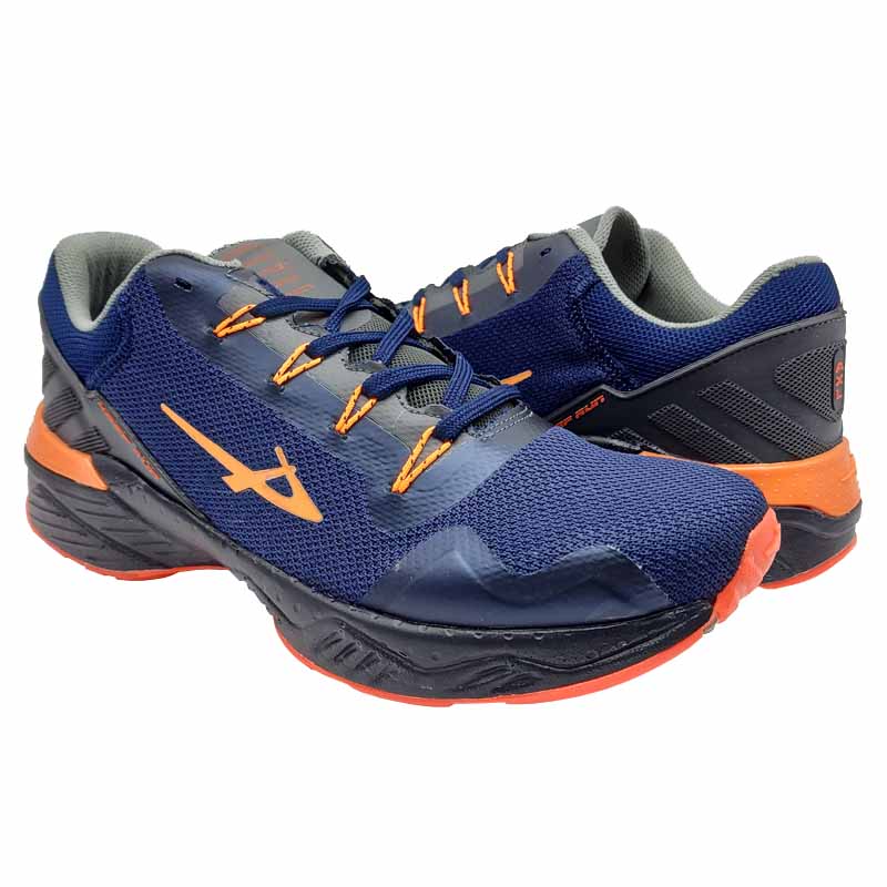 Tenis Pontiac 316 Marino Naranja Hombre Running Ejercicio