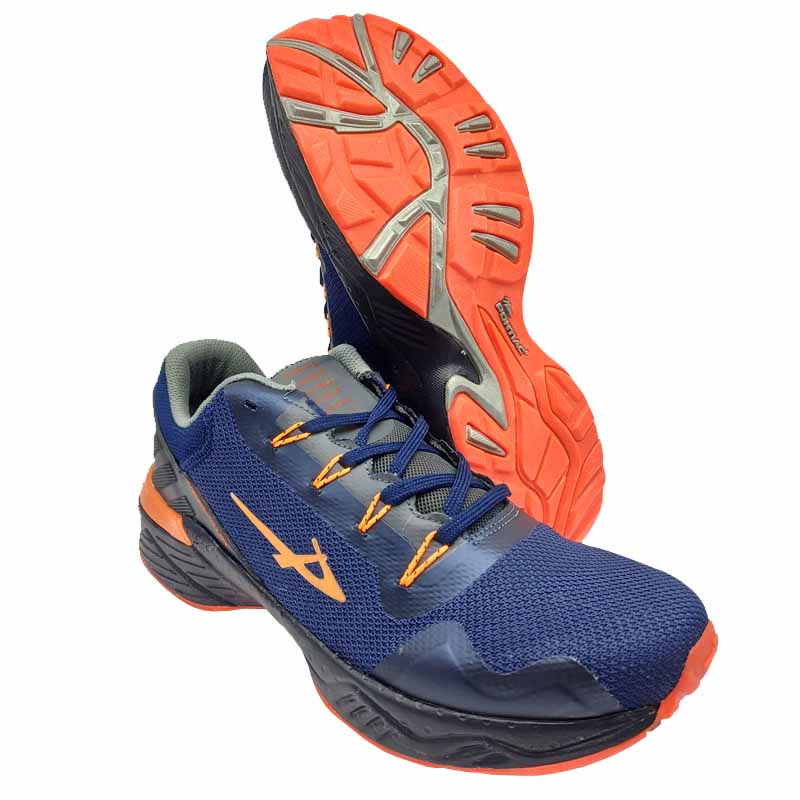 Tenis Pontiac 316 Marino Naranja Hombre Running Ejercicio