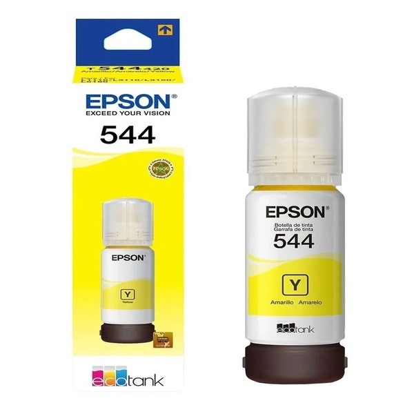 TINTA EPSON T544 ECOTANK / ORIGINAL / NUEVO / T544220-AL / Amarillo