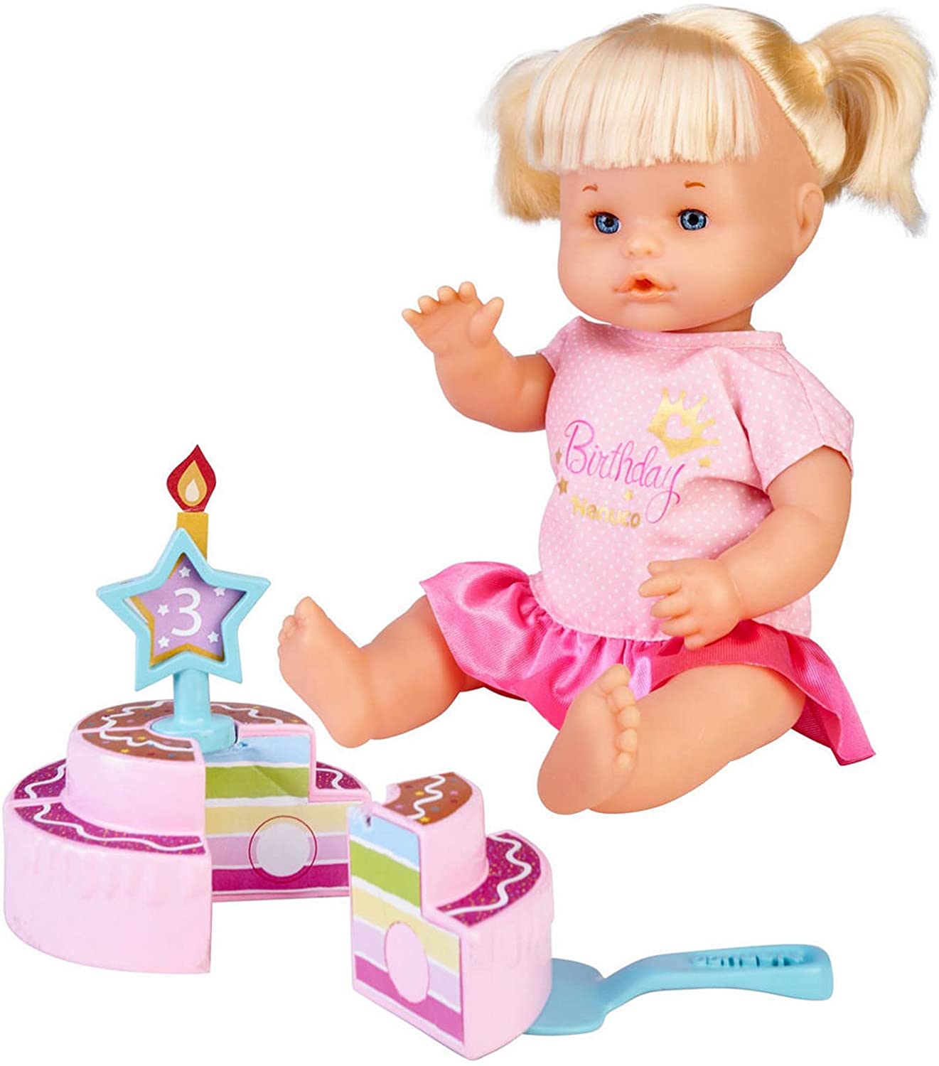 Nenuco Feliz Cumpleaños 35 Cm El Pastel Se Corta En 4 Trozos