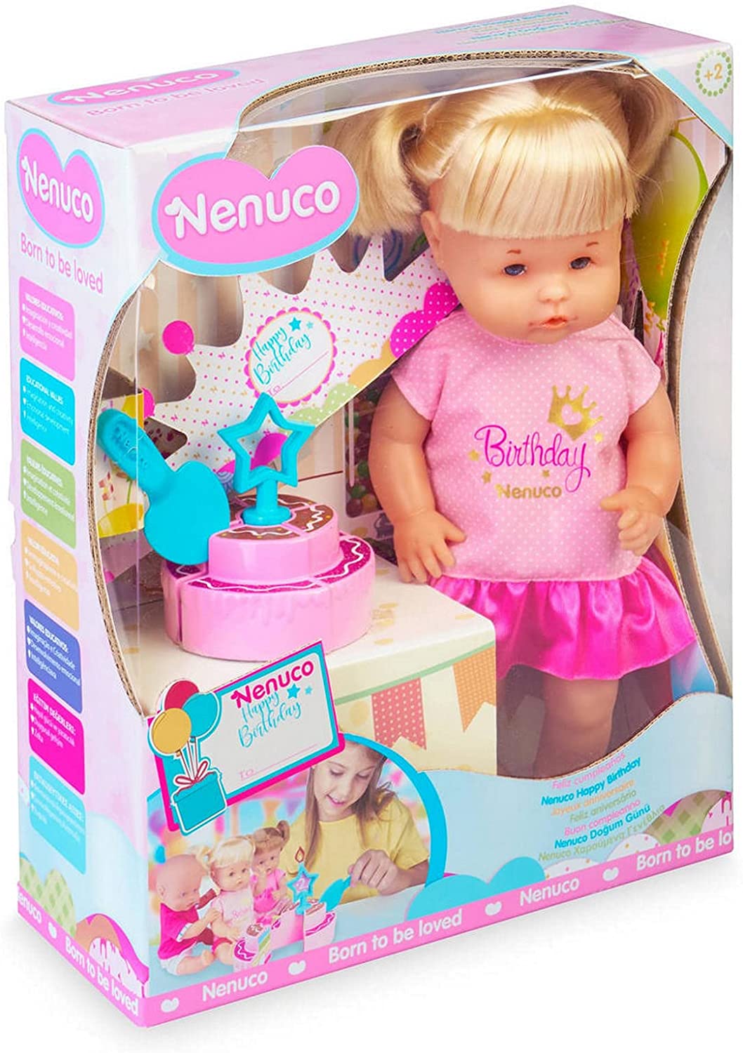 Nenuco Feliz Cumpleaños 35 Cm El Pastel Se Corta En 4 Trozos