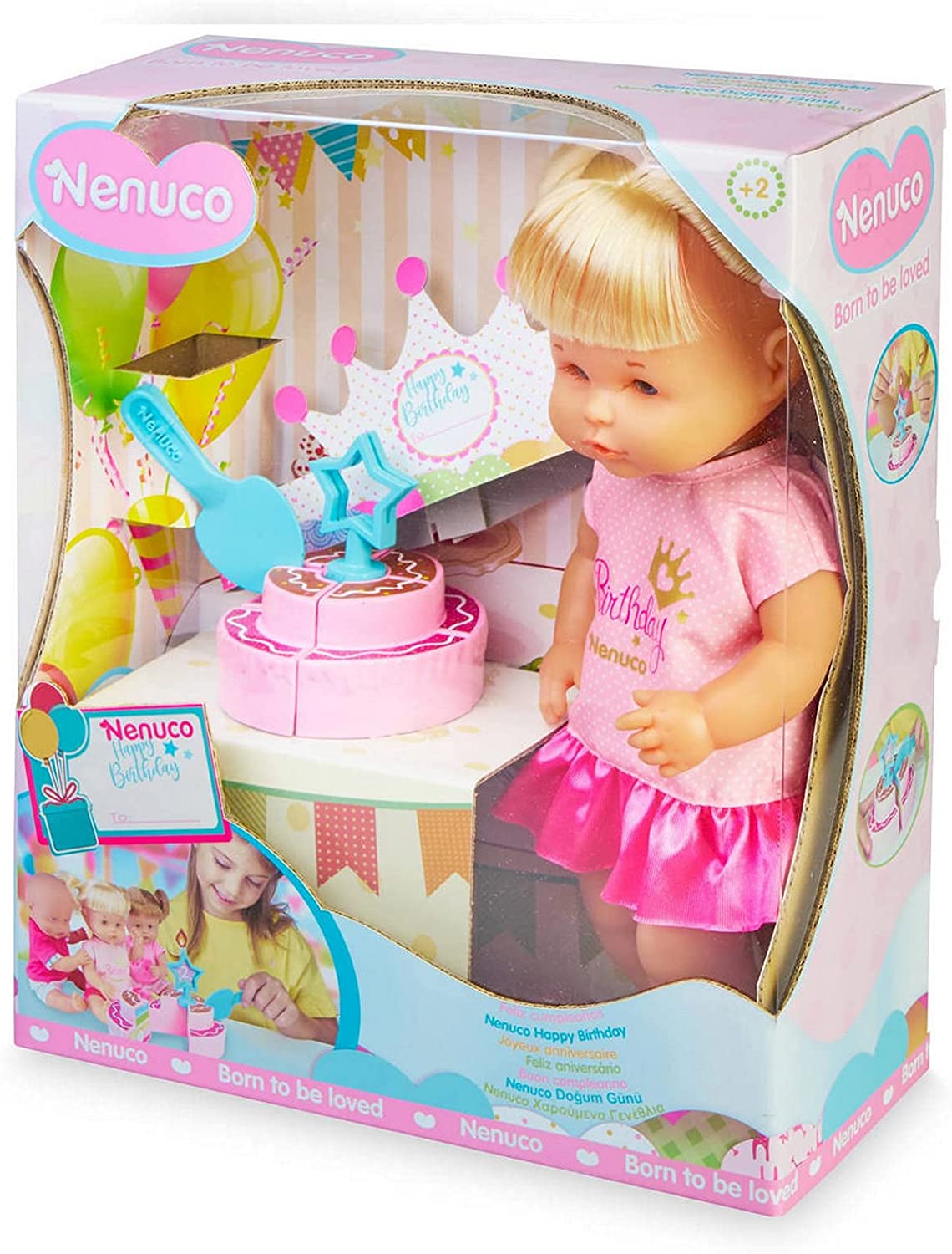 Nenuco Feliz Cumpleaños 35 Cm El Pastel Se Corta En 4 Trozos