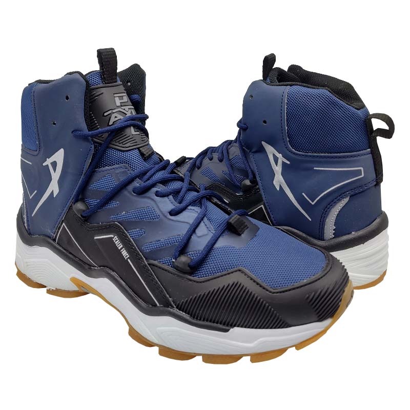 Tenis Pontiac 732 Azul Marino Negro Hombre Bota Montaña Senderismo Basketball