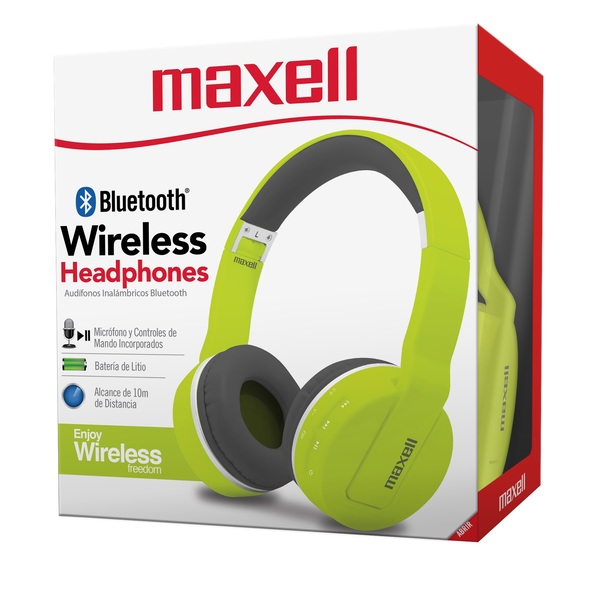 Maxell Audífonos Bluetooth BT-800 / Inalámbrico / Diademas / Recargable /  348108 / Amarillo