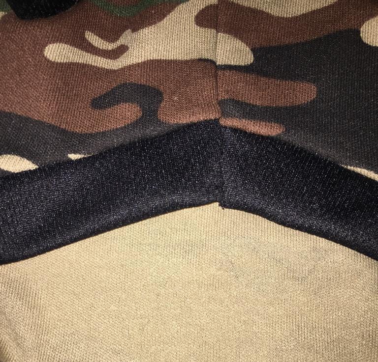 Jersey con capucha ropa para mascota perro o gato CAMUFLAJE VERDE