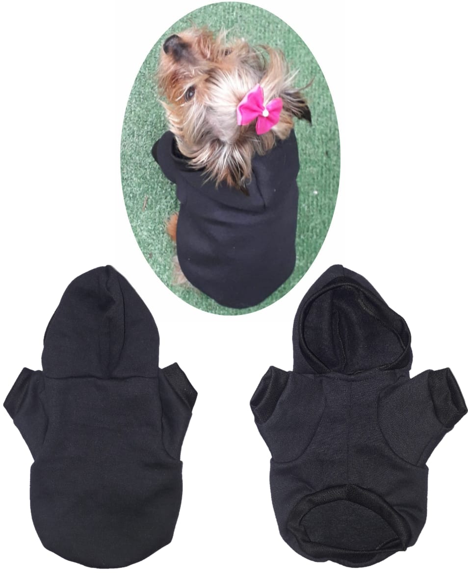 Sudadera Ropa para mascota perro o gato especiales para frío NEGRO