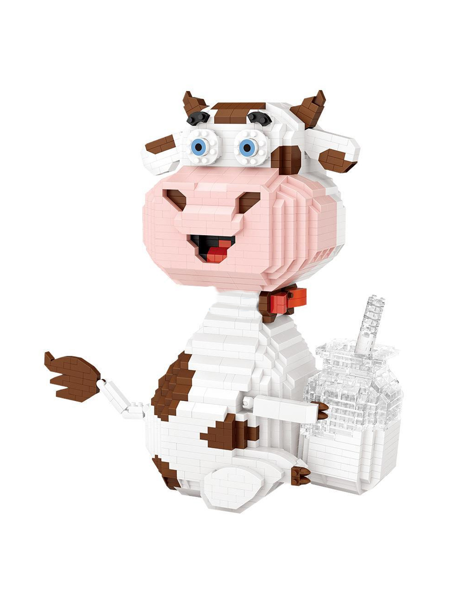 Kit Construcción 3D Bloques Vaca Multicolor LOZ