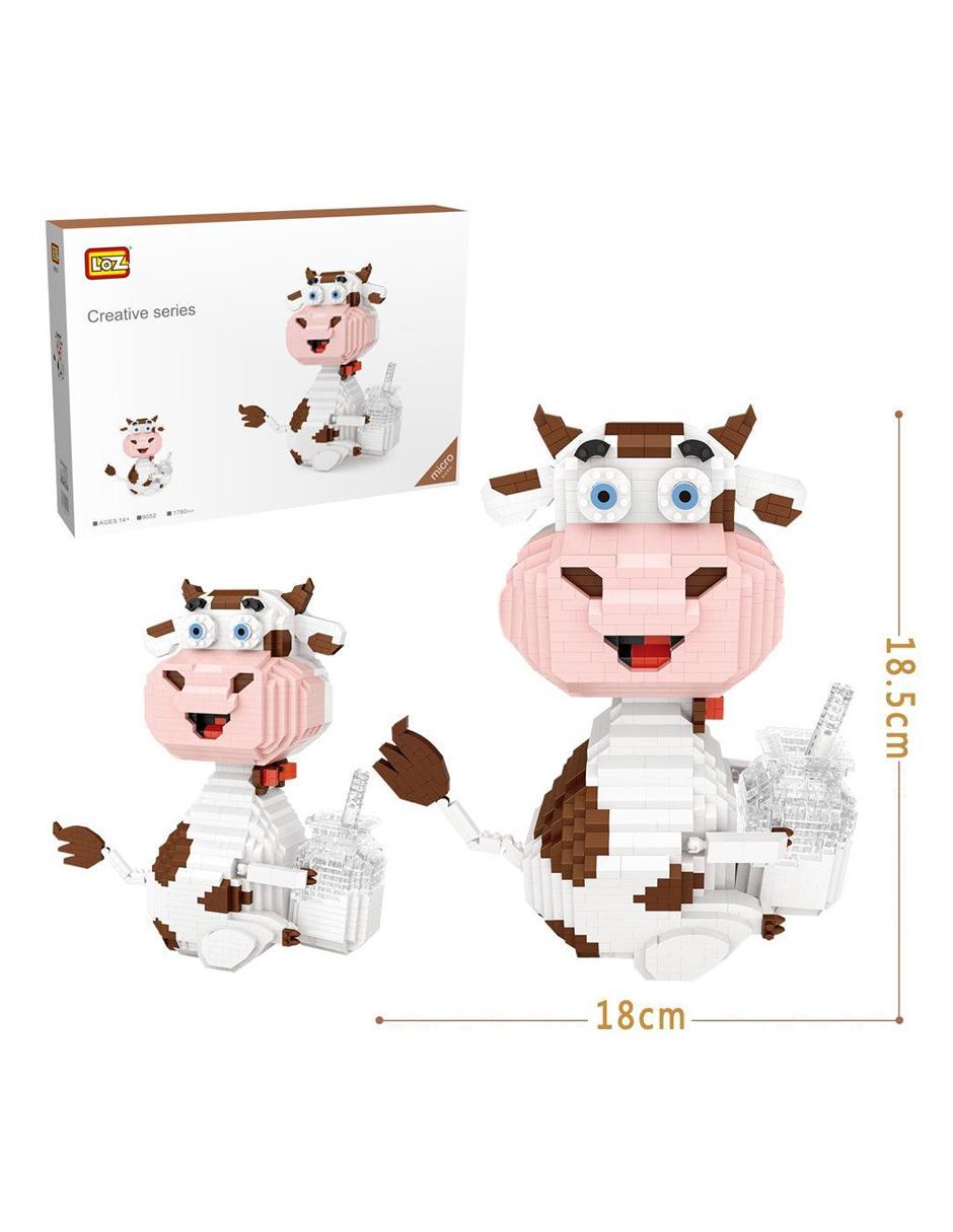 Kit Construcción 3D Bloques Vaca Multicolor LOZ