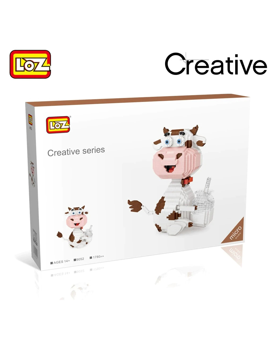 Kit Construcción 3D Bloques Vaca Multicolor LOZ