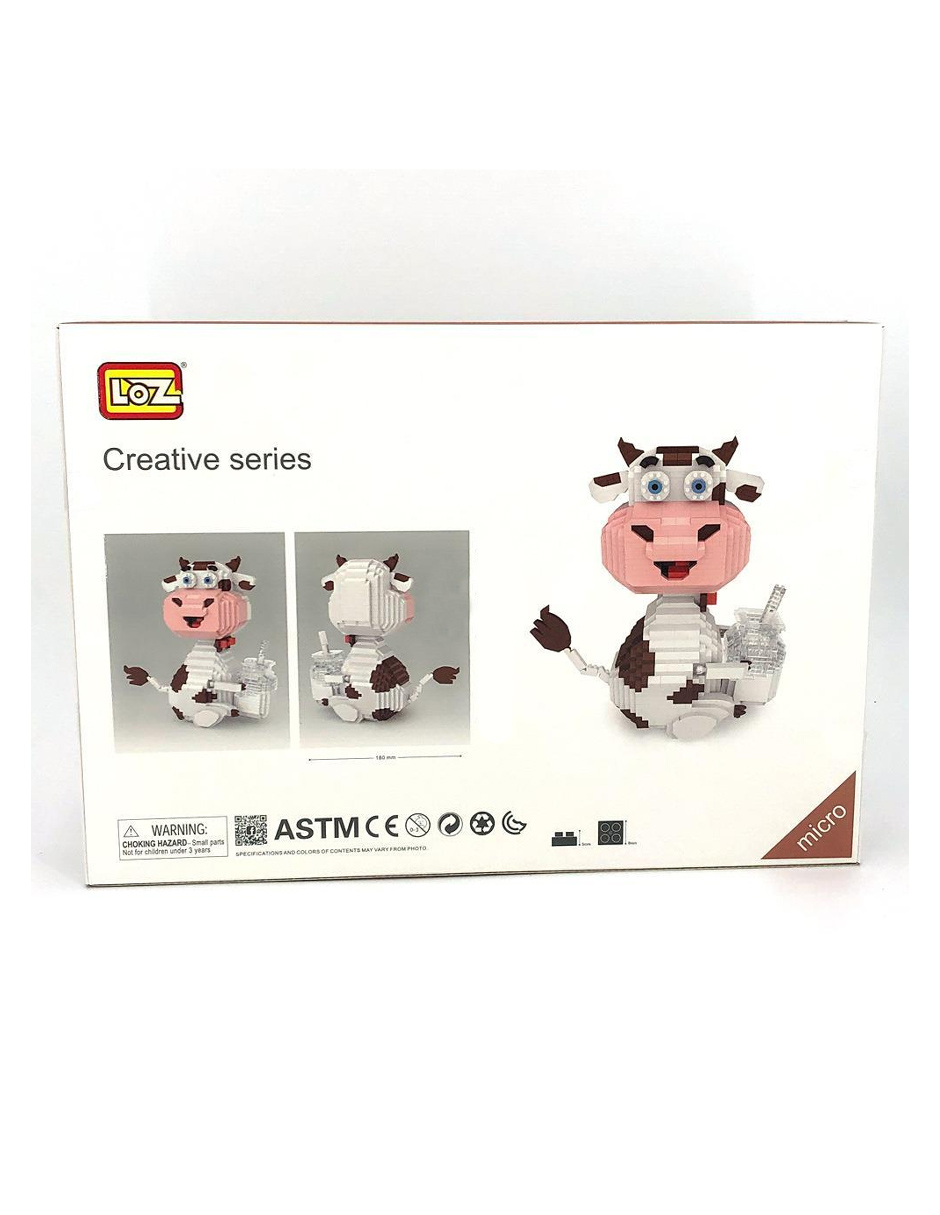 Kit Construcción 3D Bloques Vaca Multicolor LOZ