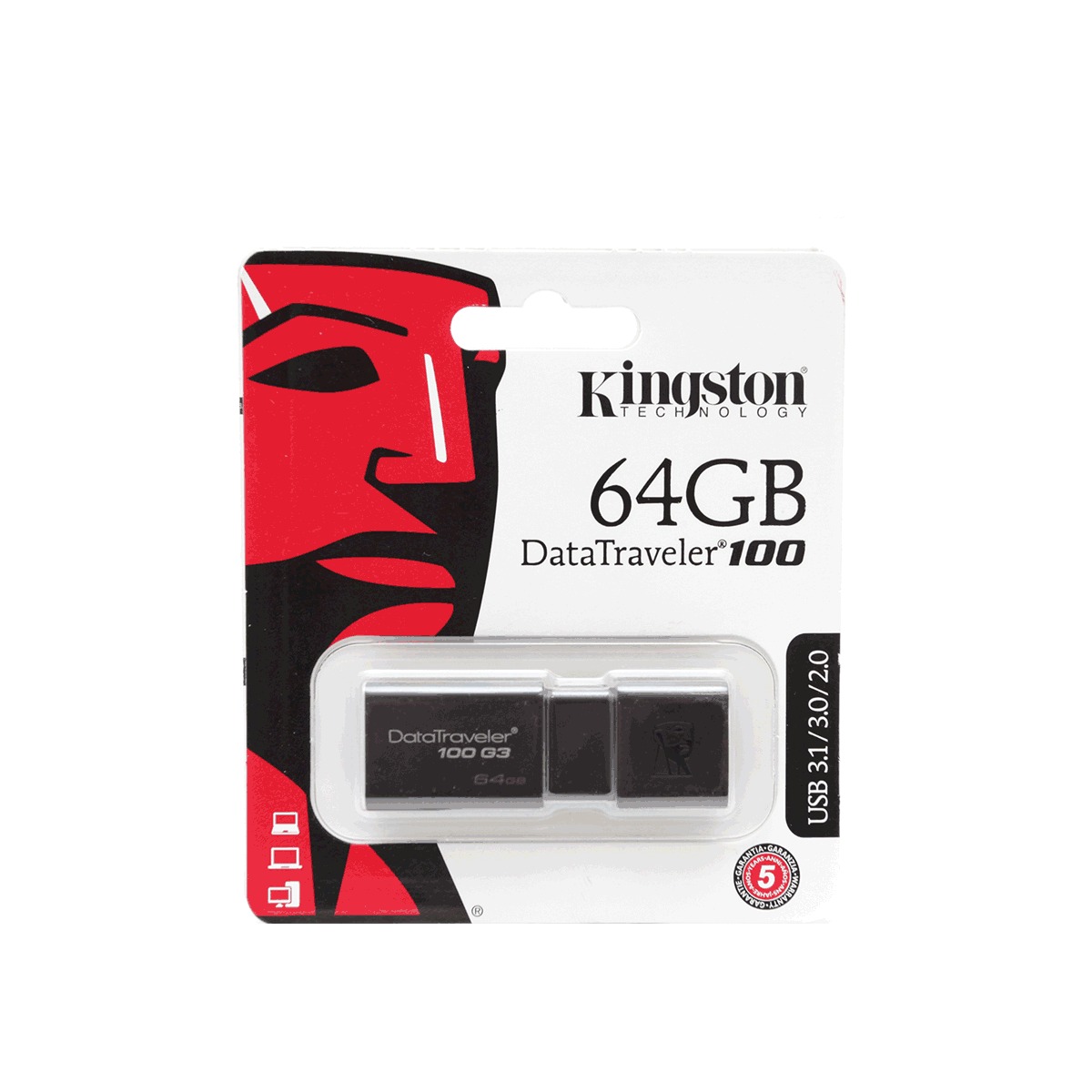 Memoria USB 2.0 Kingston 64 GB