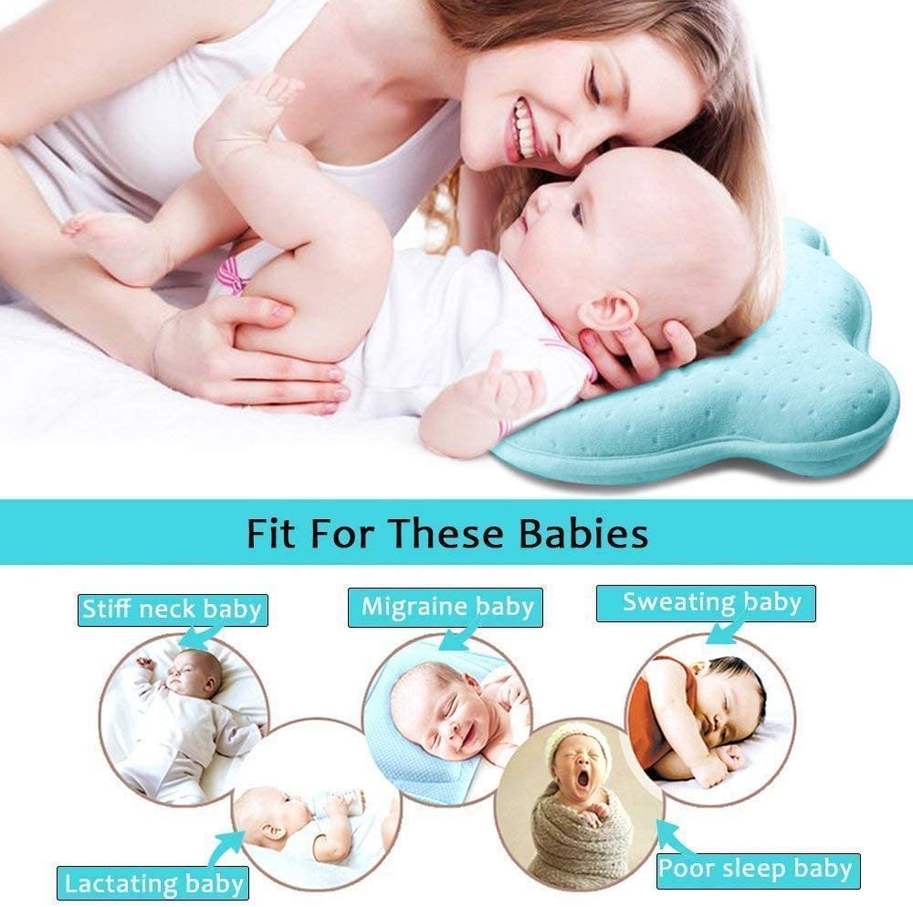 Almohada Ortopédica Para Bebe - Soporte Protección Para Cabeza Del Bebe 0 a 12 Meses