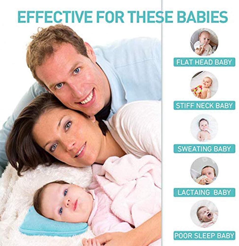 Almohada Ortopédica Para Bebe - Soporte Protección Para Cabeza Del Bebe 0 a 12 Meses