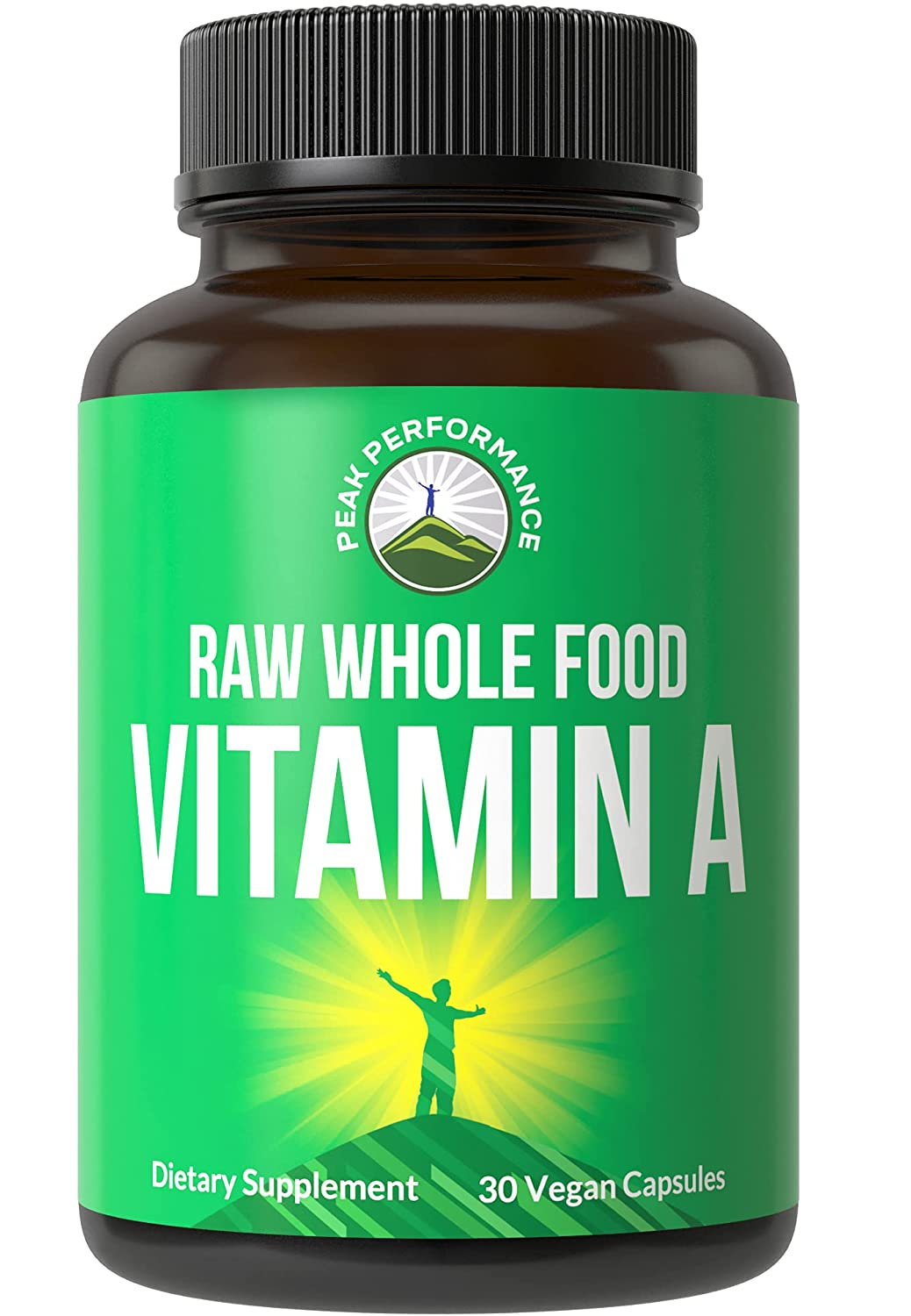 Vitamina A de alta potencia con jugo de zanahoria orgánico 30 Capsulas 1.13 onzas