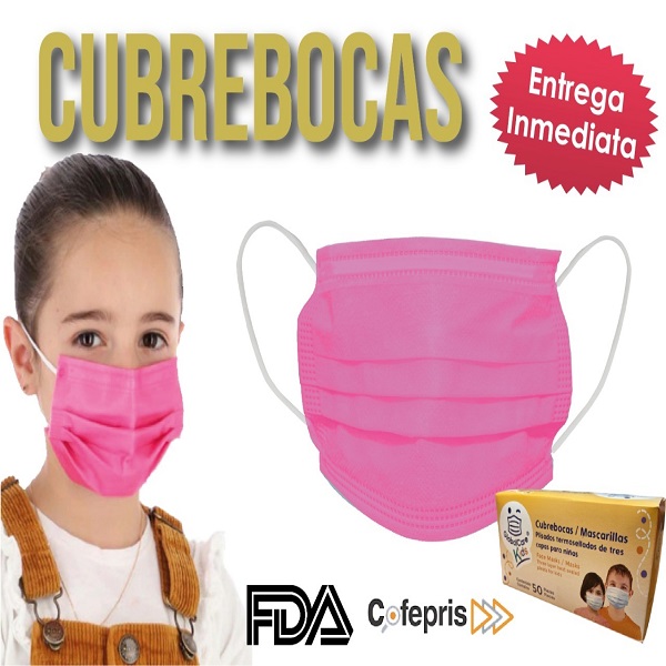 Cubreboca Tapaboca Tricapa Infantil