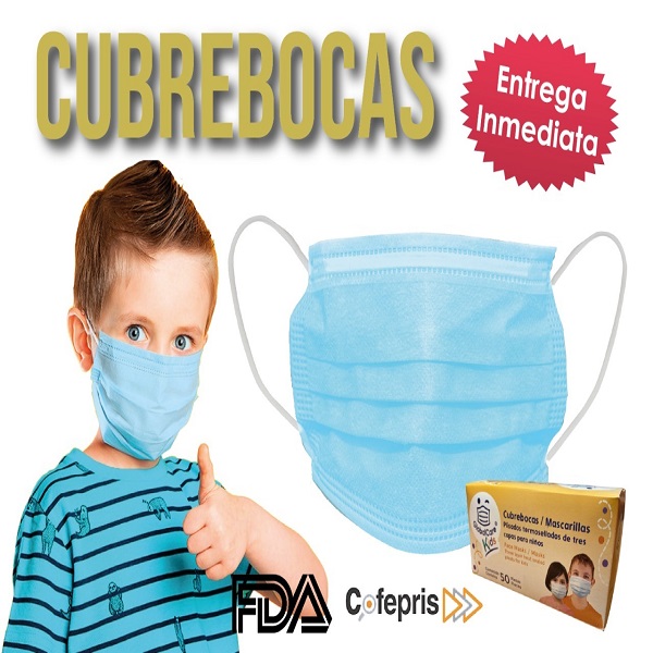Cubreboca Tapaboca Tricapa Infantil