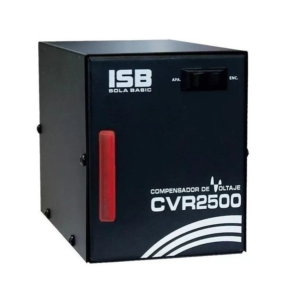 Regulador - Compensador De Voltaje Cvr2500 / Para Linea Blanca / 1500W / 1 Tomacorriente EE / Negro 