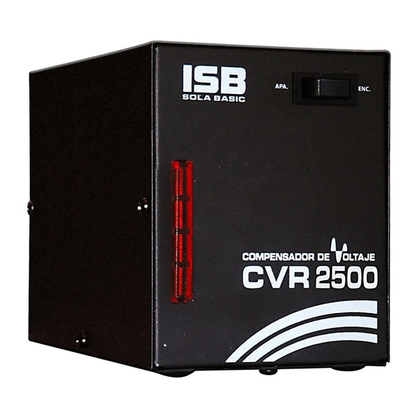 Regulador - Compensador De Voltaje Cvr2500 / Para Linea Blanca / 1500W / 1 Tomacorriente EE / Negro 