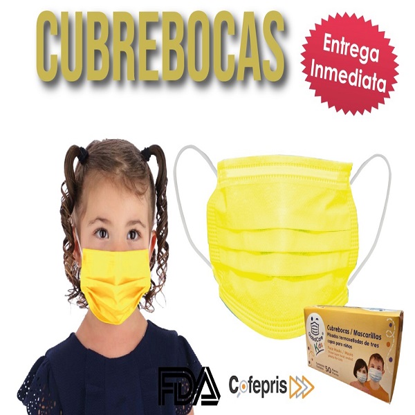 Cubreboca Tapaboca Tricapa Infantil