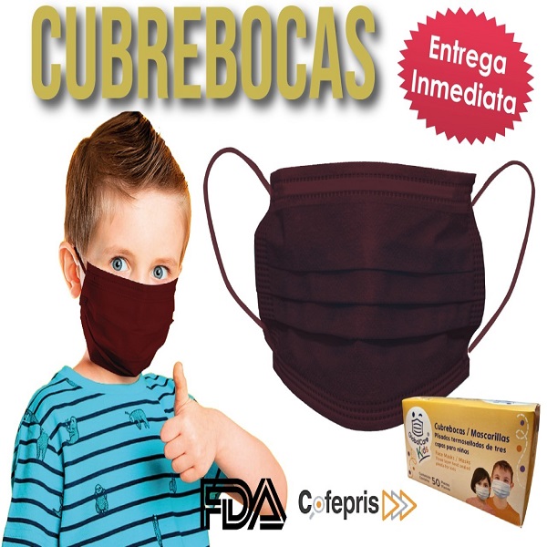 Cubreboca Tapaboca Tricapa Infantil