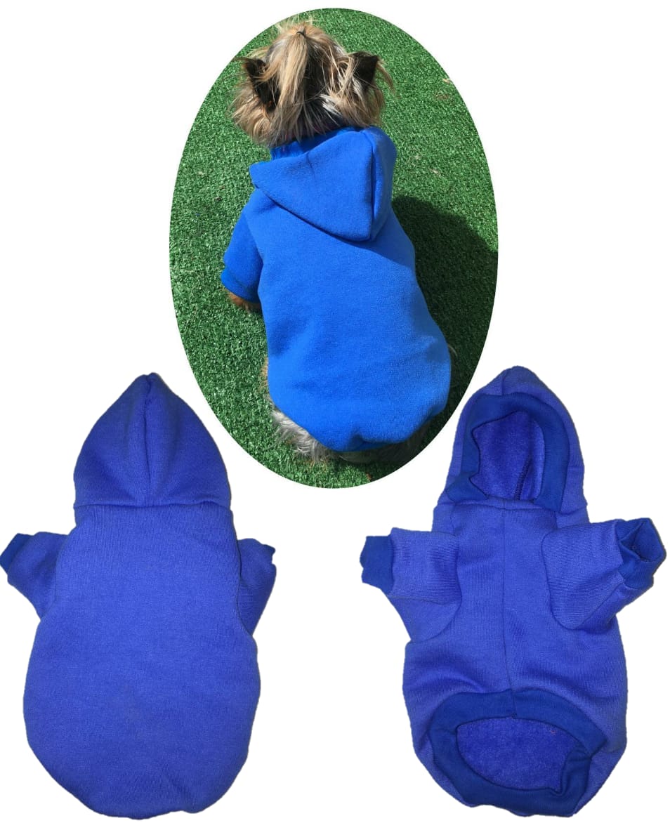 Sudadera Ropa para mascota perro o gato especiales para frío AZUL REY