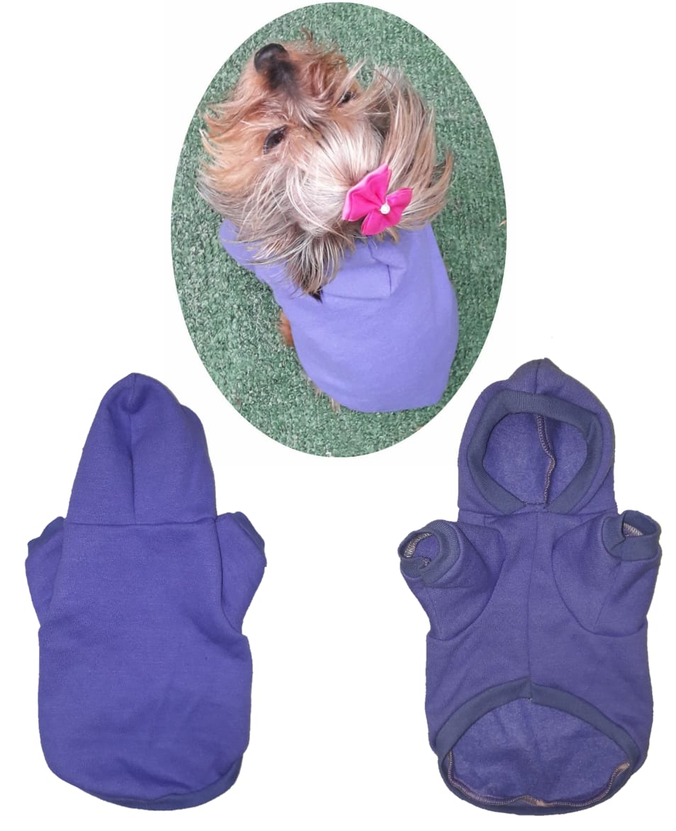 Sudadera Ropa para mascota perro o gato especiales para frío LILA